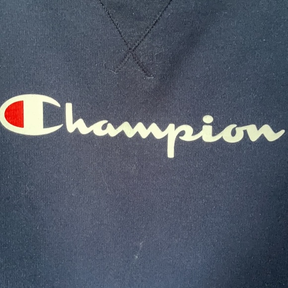 Blue Champion Crew Neck Sweatshirt - Picture 4 of 4